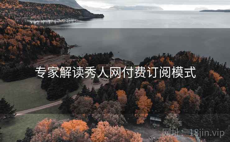 专家解读秀人网付费订阅模式