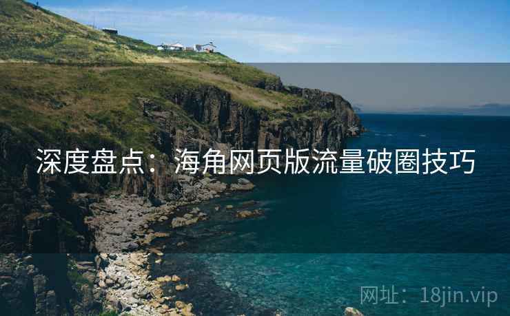 深度盘点：海角网页版流量破圈技巧