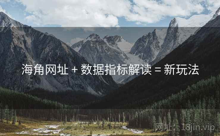 海角网址 + 数据指标解读 = 新玩法