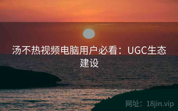 汤不热视频电脑用户必看：UGC生态建设